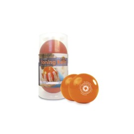 STOTT PILATES Toning Ball, Two-Pack (Orange), 1 lbs / 0.45 kg Each