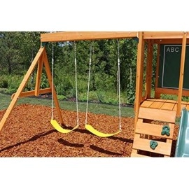 Kidkraft Andorra Cedar Wood Swing Set / Playset F24140, Gift For Ages 3-10