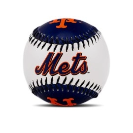 Franklin Sports New York Mets Mlb Team Baseball - Mlb Team Logo Soft Baseballs - Toy Baseball For Kids - Great Decoration For Desks And Office