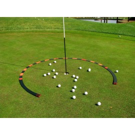 EyeLine Golf Target Circle - 3 ft diameter Target Circle as Training Aid - Ideal for Chipping and Pitching - Super Thin with Foldable Configurations. Bright color markings easy sighting. Made in USA