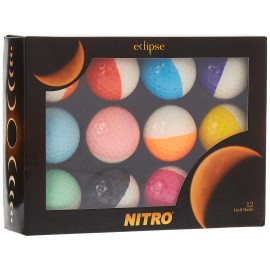 Nitro Eclipse 12-Pack Golf Balls (Assorted Colors)