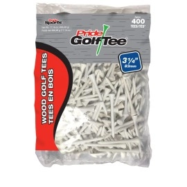 Pride (Pg3440075) Golf Deluxe Tee (3-1/4 Inch, White) - 400 Count