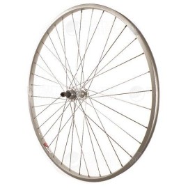 Sta Tru Silver Alloy Freewheel Hub Rear Wheel (27X1 