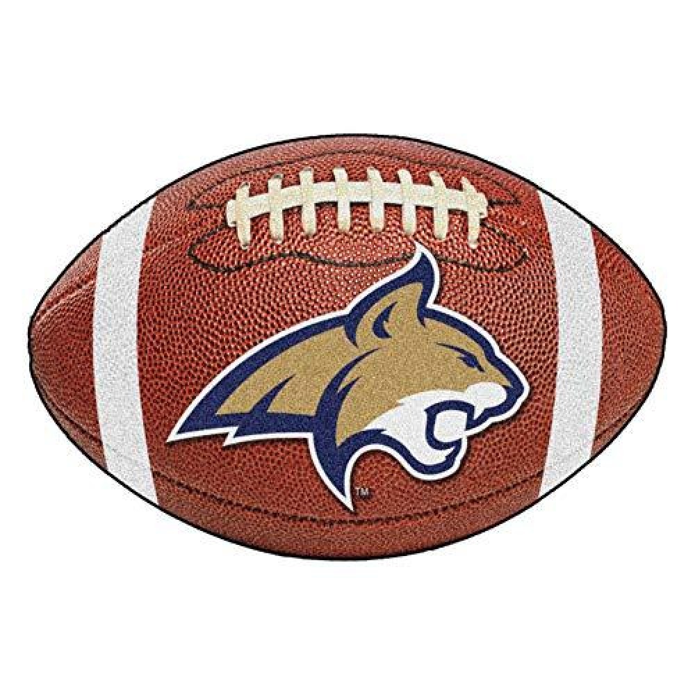 Fanmats - 3330 Ncaa Montana State University Fighting Bobcats Nylon Face Football Rug 22X35