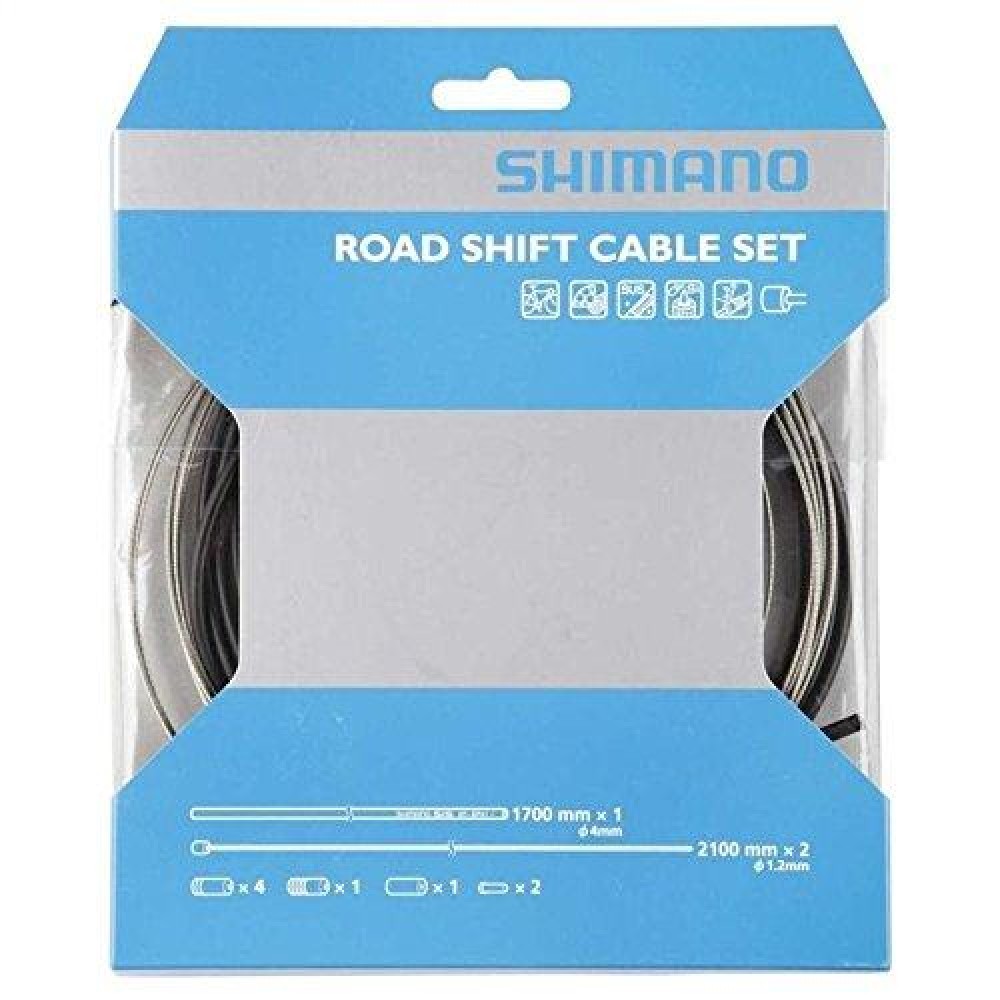 Shimano Road Shift Road Bike Gear Cable Set Black