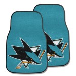 Fanmats 10672 NHL San Jose Sharks Front Row Nylon Carpet Car Mat - 2 Piece