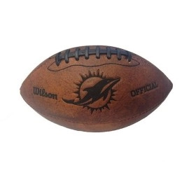 NFL Miami Dolphins Vintage Throwback Football, 9-Inches