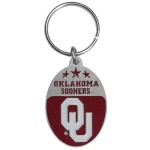 Ncaa Siskiyou Sports Fan Shop Oklahoma Sooners Carved Metal Key Chain One Size Team Color