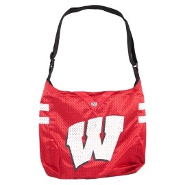 Littlearth womens NCAA Wisconsin Badgers Jersey Tote, Team Color, One Size, (100101-UWIS)