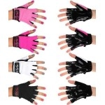Mighty Grip Black Pole Dancing Gloves With Tack Strips For Gripping The Pole (Extra Small)