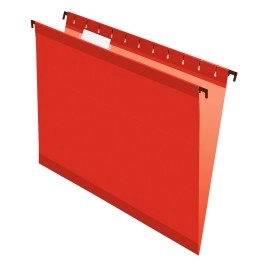 Pendaflex Surehook Reinforced Hanging Folders, Letter Size, Red, 20 Per Box (6152 15 Red)