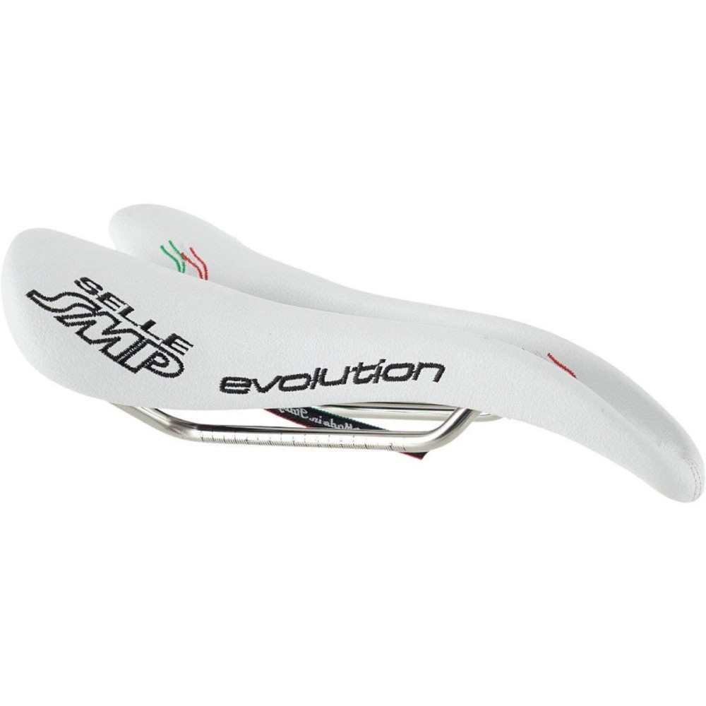 Cicli Bonin Unisexs Smp 4Bike Evolution Saddles, White, One Size