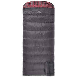 Teton Sports Celsius Xxl 0 Degree Sleeping Bag - 0F Cold-Weather Sleeping Bag For Men & Women - Camping Accessory & Winter Sleeping Bag With Hood - Compression Sack - Left Zipper, Gray