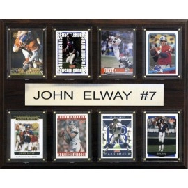 NFL Denver Broncos John Elway Eight Card Plaque