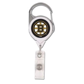 WinCraft NHL Boston Bruins Retractable Premium Badge Holder, Team Color, One Size