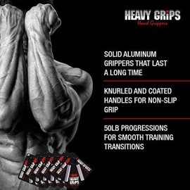 Heavy Grips Hand Grippers - Set Of 3 Non-Slip - 150Lb, 200Lb, 250Lb 