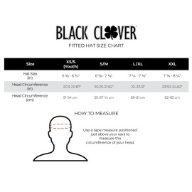 Black Clover Premium Clover 1 Flex Cap, White/Black, S/M