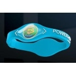 Power Balance (Neon Blue/White lettering) size Small Wristband Balance Bracelet by PB Swiss