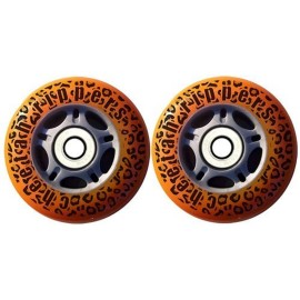 Cheetah Rippers Cheetah Wheels for Ripstik Wave Board ABEC 9, 76mm, Orange
