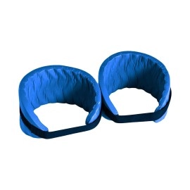 TRC Recreation Super Soft Foam Aquatic Fitness Gear Adjustable Ankle and Wrist Wrap Pair for Physical Therapy and Water Fitness, Bahama Blue