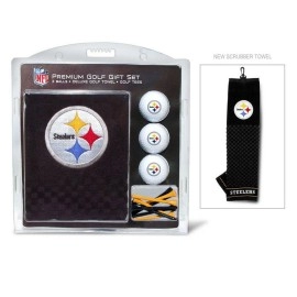 Pittsburgh Steelers Official Nfl 16 Inch X 26 Inch Golf Towel Gift Set