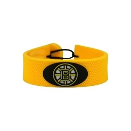 NHL Boston Bruins Team Color Hockey Bracelet