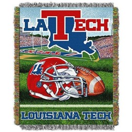 Northwest COL 051 HFA Louisiana Tech Bulldogs NCAA Woven Tapestry Throw (Home Field Advantage) (48x60) NOR-1COL051010134RET