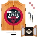 NBA Chicago Bulls Wood Dart Cabinet Set