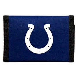 NFL Rico Industries Indianapolis Colts Nylon Tri-Fold Wallet Nylon Tri-Fold Wallet, 3