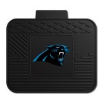 FANMATS 9979 Carolina Panthers Back Row Utility Car Mat - 1 Piece - 14in. x 17in., All Weather Protection, Universal Fit, Molded Team Logo