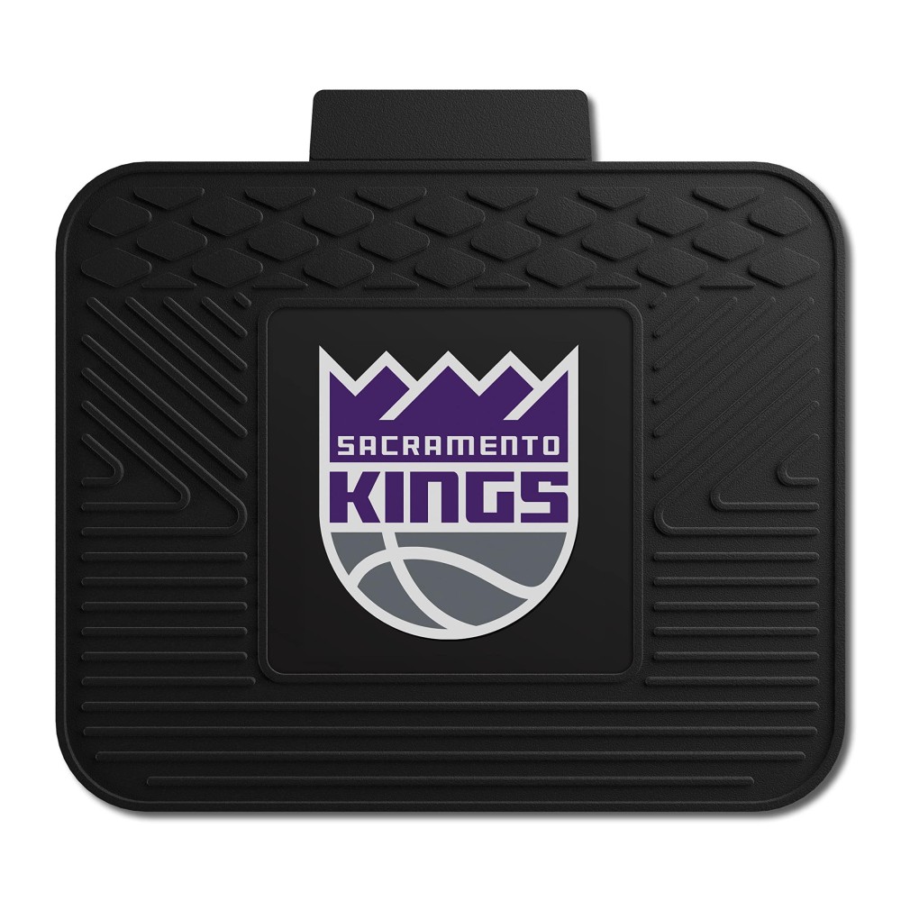 FANMATS 10005 Sacramento Kings Back Row Utility Car Mat - 1 Piece - 14in. x 17in., All Weather Protection, Universal Fit, Molded Team Logo