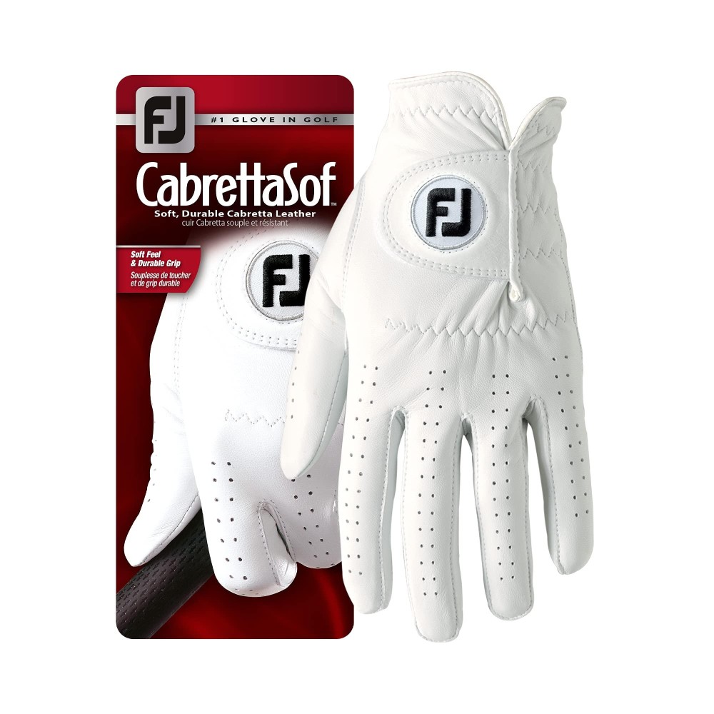 Footjoy Cabrettasof - Golf Gloves For Right Hand Color, White, Size Ml