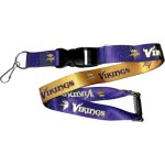 Aminco NFL Minnesota Vikings Reversible Lanyard, Team Colors, one Size (NFL-LN-162-21)