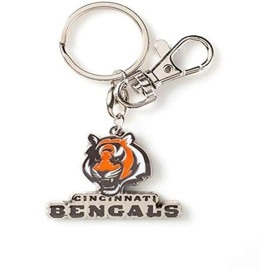 Aminco Nfl Cincinnati Bengals Heavyweight Keychain, Black, 5