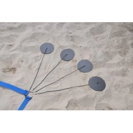 Tandem Sport Volleyball Court Line Sand Anchors , Black
