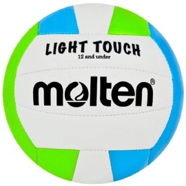 Molten Ms240-3 Light Touch Volleyball, Greenbluewhite , 12 Under81 Oz