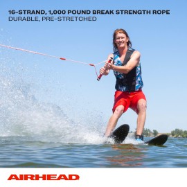 Airhead Water Ski Rope with EVA Grip, 1 Section, 75-Feet