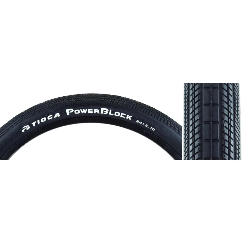 Tioga Powerblock BMX Unisex Adult BMX Tyre, Black