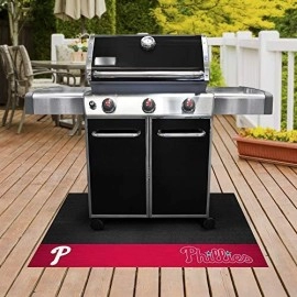 Fanmats - 12164 Mlb Philadelphia Phillies Vinyl Grill Mat