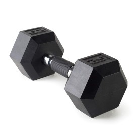 Cap Barbell Coated Dumbbell Weights With Padded Grip, 25-Pound