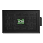 FANMATS 12824 Marshall Thundering Herd Heavy Duty Vinyl Medallion Outdoor Door Mat - 19.5in. x 31in.