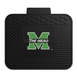 FANMATS 12825 Marshall Thundering Herd Back Row Utility Car Mat - 1 Piece - 14in. x 17in., All Weather Protection, Universal Fit, Molded Team Logo