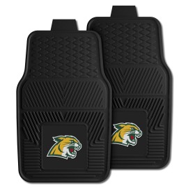 FANMATS 13282 Northern Michigan Wildcats 2-Piece Heavy Duty Vinyl Car Mat Set, Front Row Floor Mats, All Weather Protection, Universal Fit, Deep Resevoir Design