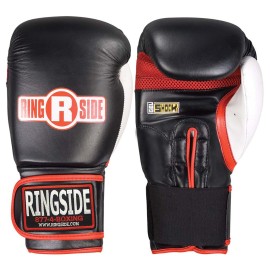Ringside Gel Shock Boxing Super Bag Gloves, Black, Large