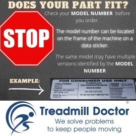 Treadmill Doctor Drive Belt for The Nordictrack ASR 1000 Model Number NTEL009070 Part Number 201296