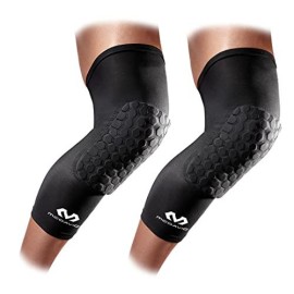 Mcdavid Hex Knee Compression Sleeves, Pull-On Padded Protection, Moisture Wicking (1 Pair)
