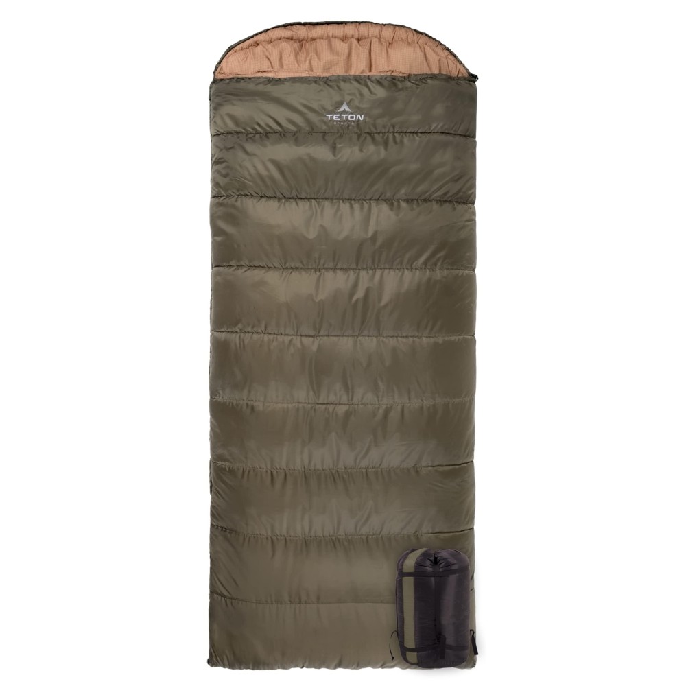 Teton Sports Celsius Xl 0F Sleeping Bag Great For Family Camping Free Compression Sack