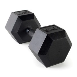 Cap Barbell Coated Dumbbell Weights With Padded Grip, 50-Pound