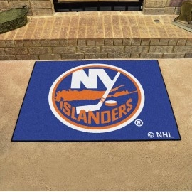 FANMATS 10459 New York Islanders All-Star Rug - 34 in. x 42.5 in. Sports Fan Area Rug, Home Decor Rug and Tailgating Mat