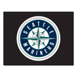 Fanmats 6414 Seattle Mariners All-Star Rug - 34 In. X 42.5 In. Sports Fan Area Rug Home Decor Rug And Tailgating Mat